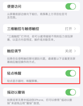 姚安苹果授权维修站分享iPhone轻点无法唤醒怎么办