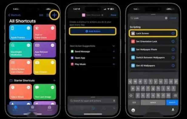 姚安苹果14锁屏维修店分享iPhone14升级iOS16.4后如何创建锁屏快捷方式 